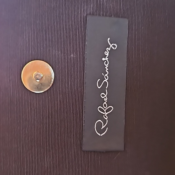 RAFAEL SANCHEZ Designer Navy Royal Coat of Arms Beaded Castlecore Crossbody Bag - Picture 11 of 15